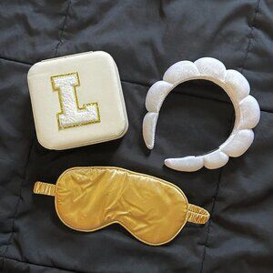 Headband, Sleep Mask, Mini Jewelry Box Set!
